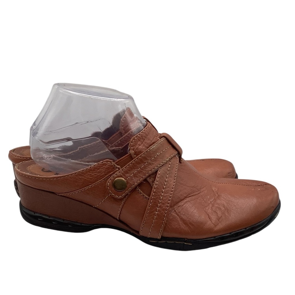 Sofft Brown Leather mules with Decorative Strap size 9‎ - Picture 6 of 6
